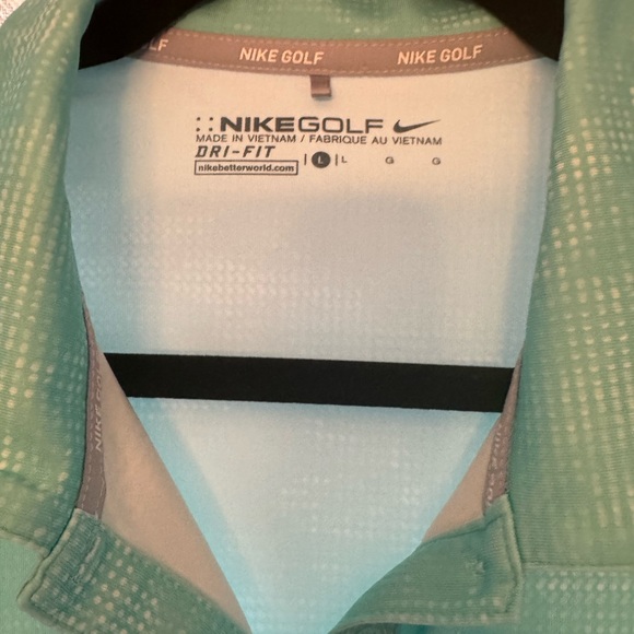 Nike Women's Large Light Green Polo Golf shirt - Picture 4 of 6